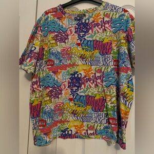Zoo York Multicolor Graffiti Short Sleeve Tee